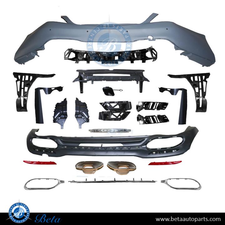 Mercedes S-Class W222 (2018-2020), Rear Bumper Normal AMG, China, 2228852001