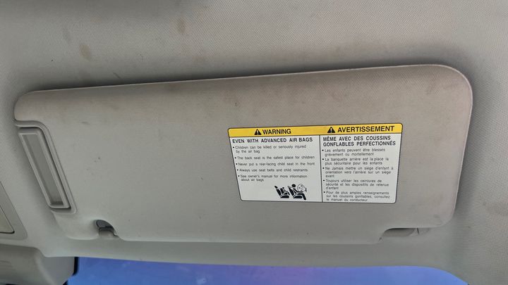 Sun visor - 2014 Infiniti QX80 SUV