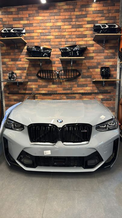 BMW X3 M Nose Cut Front Bumper Hood Headlight Grille Assembly