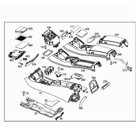 Mercedes Benz Genuine INSERT, STOWAGE COMP. 2226890700