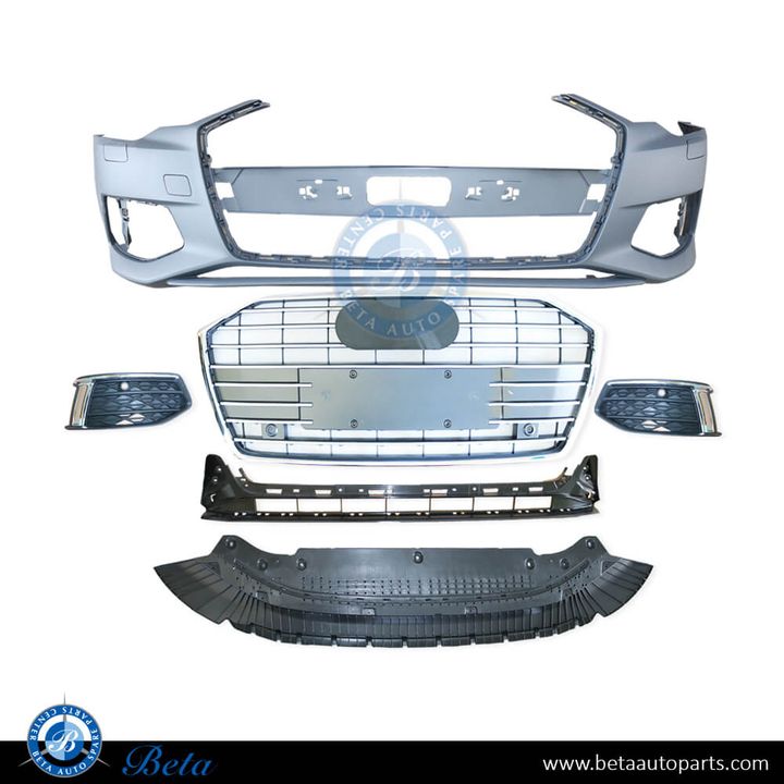 Audi A6 (2019-2024), Front Bumper with PDC, China, 4K0807065A