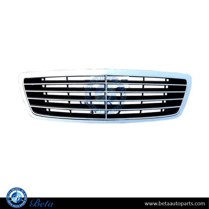 Mercedes S-Class W220 (2003-2005), Radiator Grille (Black and Chrome), Taiwan, 2208800583