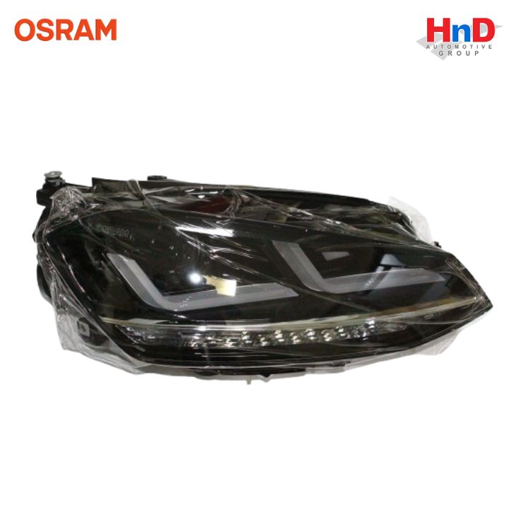 OSRAM HEADLIGHT RIGHT HALOGEN WITH CONTROL UNIT FOR VW GOLF 7 MODELS (2012 – 2016) LEDHL103-BK